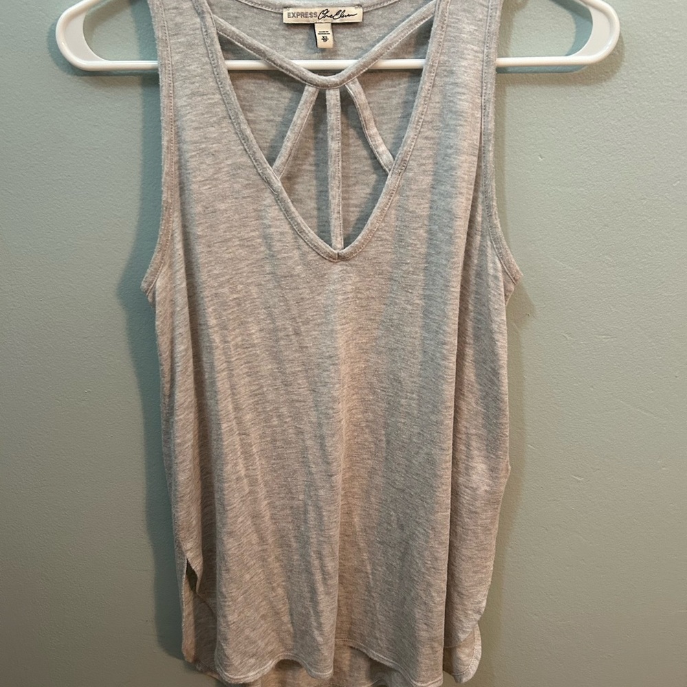 Express Light Gray Tank Top